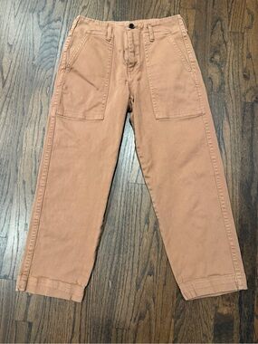 Everlane brown straight-leg pants